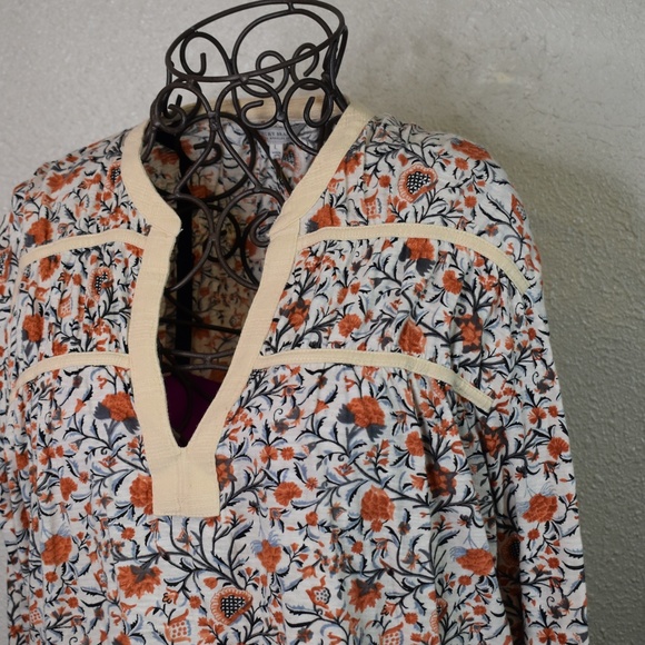 2/$40 Lucky Brand Floral Printed Peasant Knit Top - Picture 8 of 12